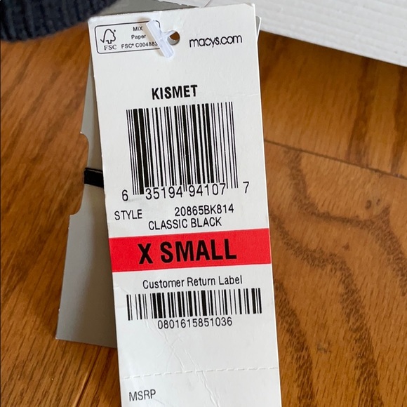 Black faux wrap knit top - Picture 4 of 4